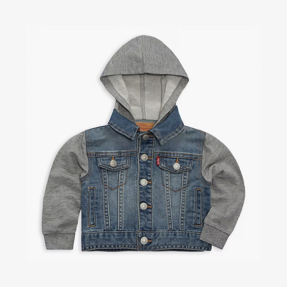 Levi’s French Terry Sleeve Trucker Jacket 12m
